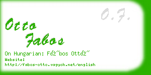 otto fabos business card